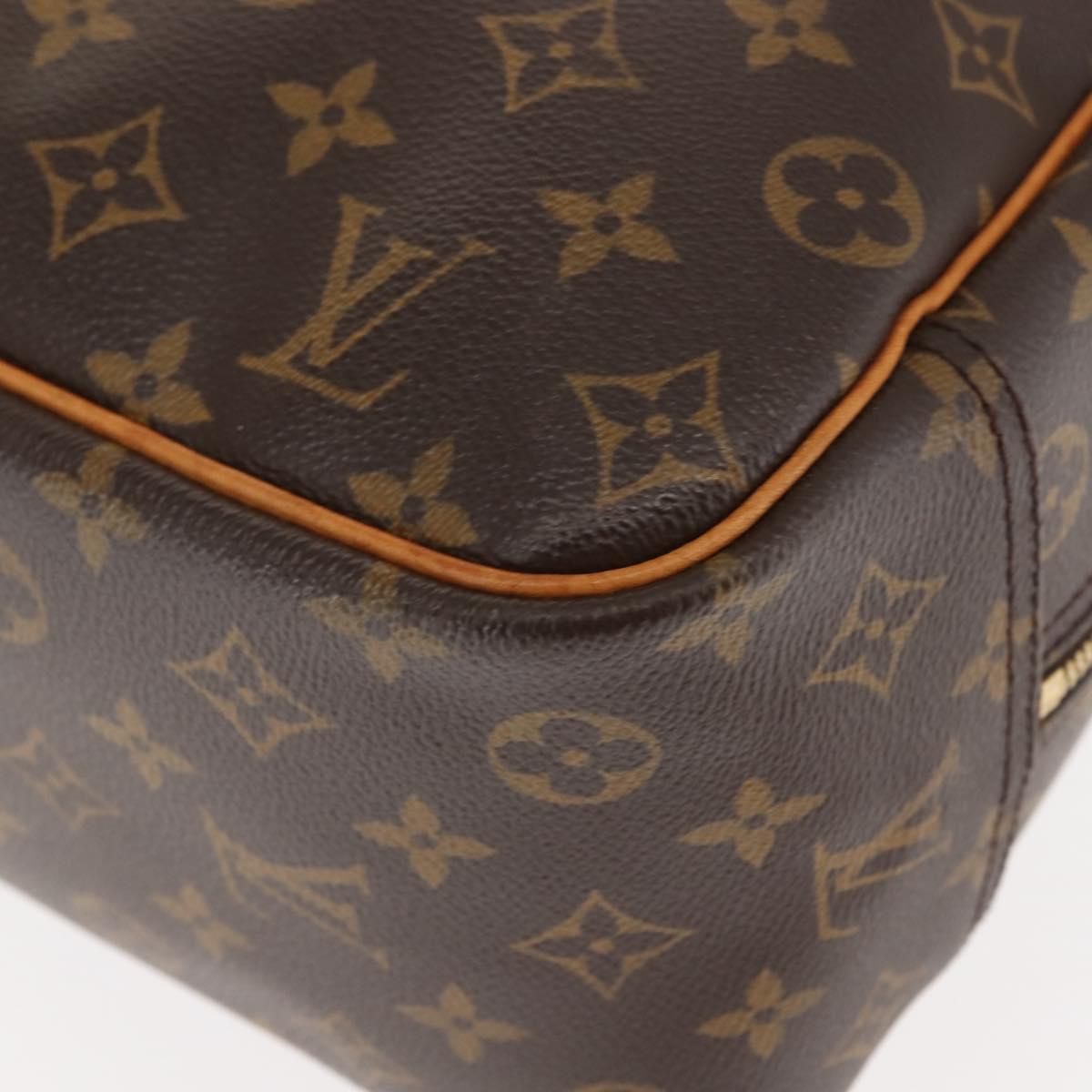 Louis Vuitton Deauville Handbag Monogram Canvas, BROWN, CANVAS, Handbag