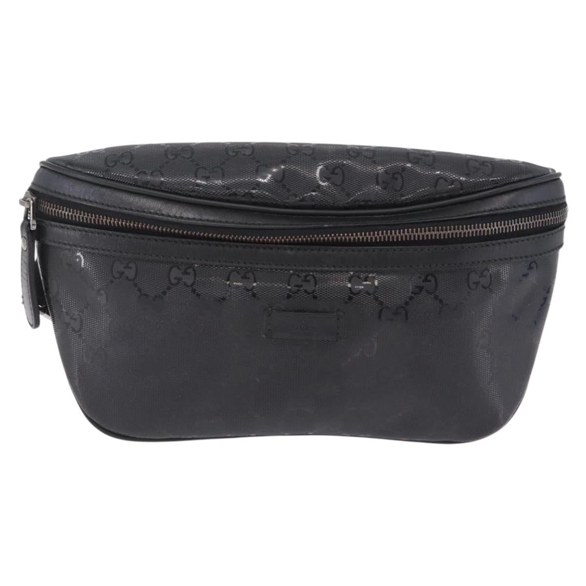 Gucci Belt GG Imprime, Black, Canvas, Handbag