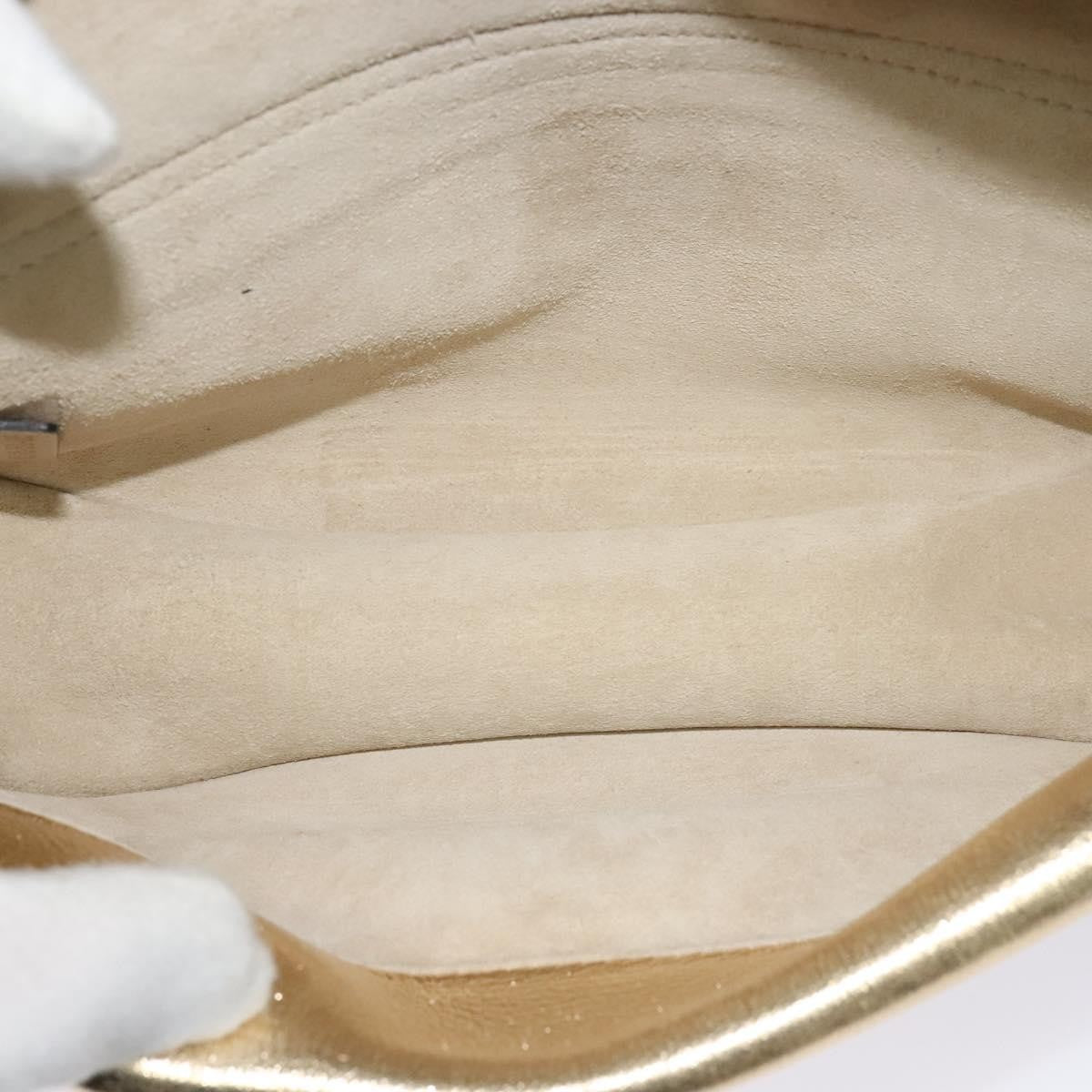 Chloe Georgia Leather, Gold, Leather, Shoulder Bag