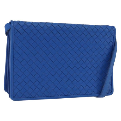 Bottega Veneta Shoulder Leather, Blue, Leather, Shoulder Bag