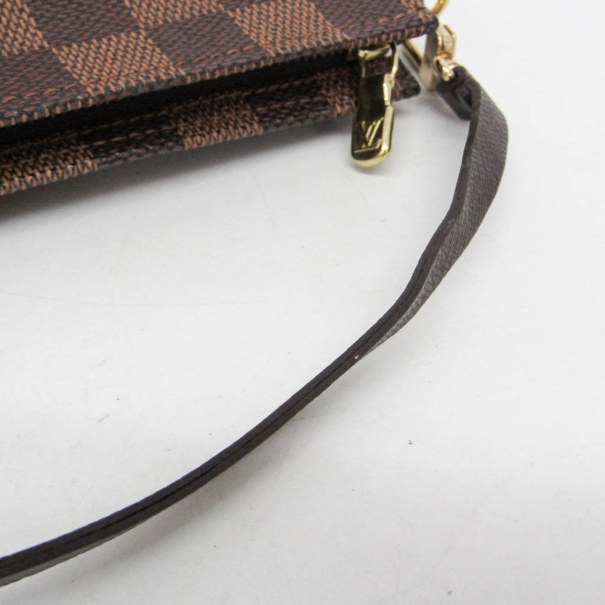 Louis Vuitton Trousse Make Up Damier, Brown, Canvas, Clutch
