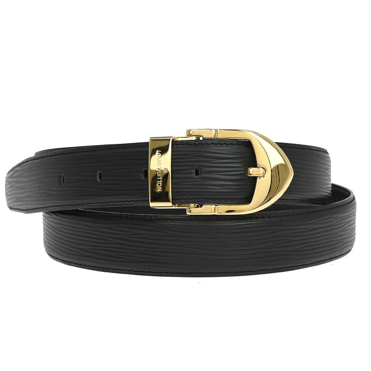 Louis Vuitton Classique Belt Epi Leather, Black, Leather, Belt