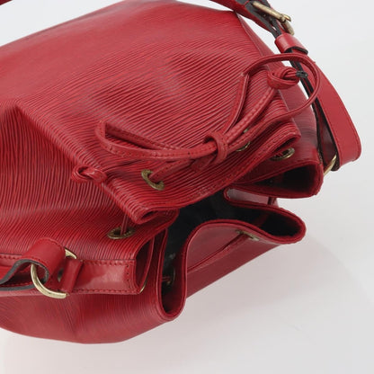 Louis Vuitton Petit Noe Epi Leather, Red, Leather, Shoulder Bag