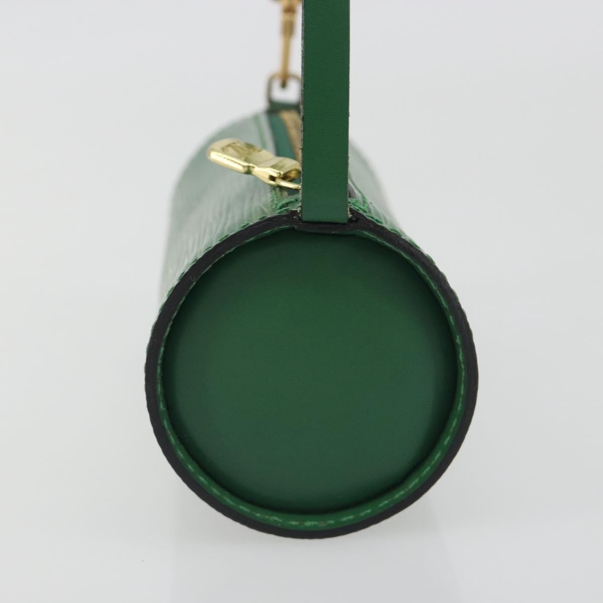 Louis Vuitton Soufflot Pochette Epi Leather, Green, Leather, Clutch
