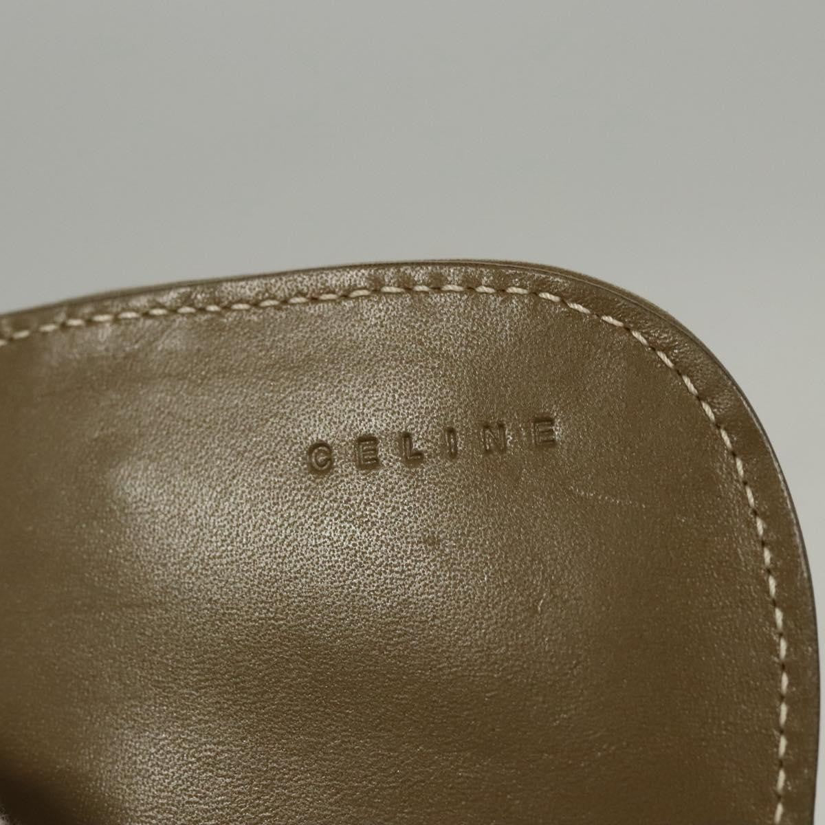 Celine Vintage Shoulder Bag Canvas, Khaki, Canvas, Shoulder Bag