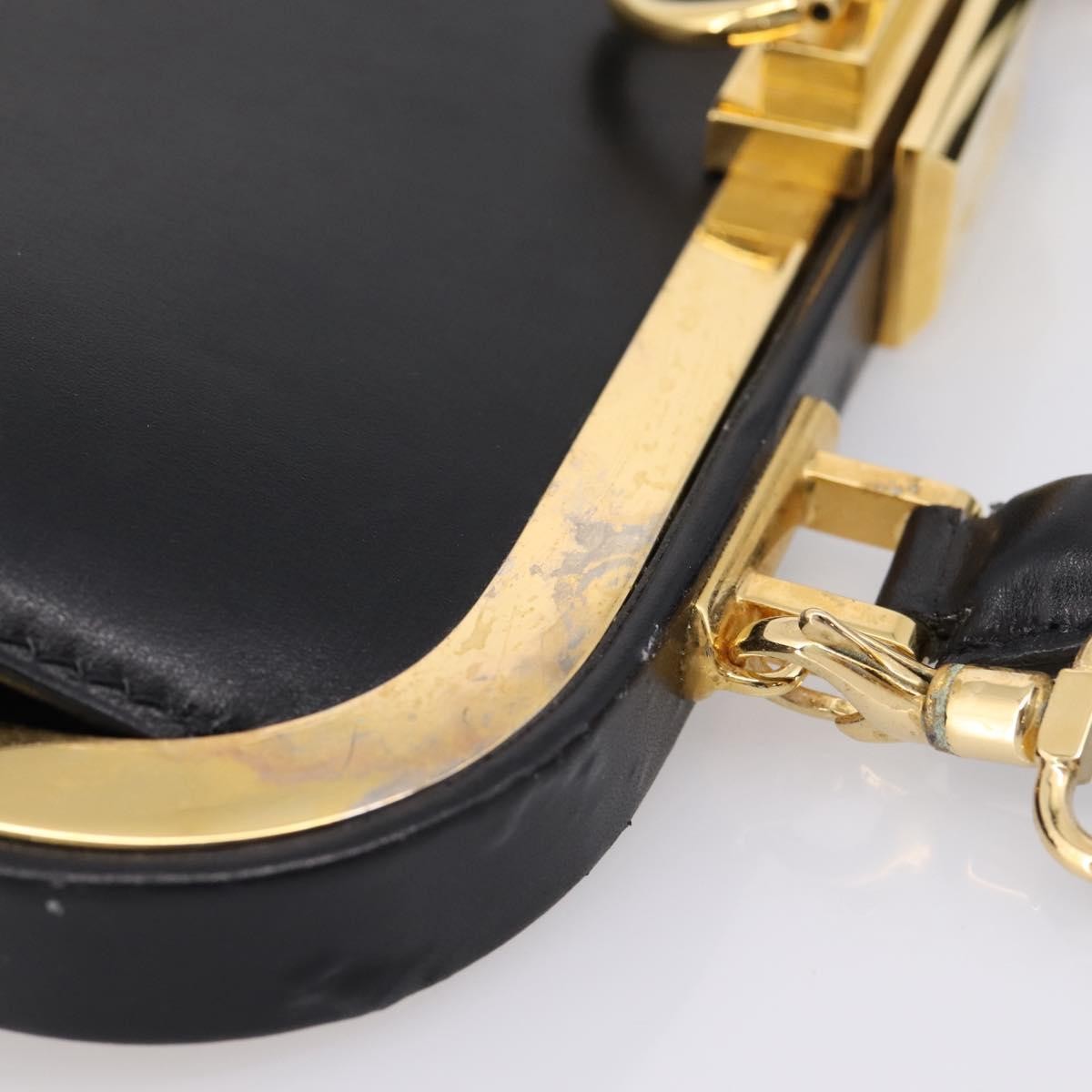 Christian Dior Shoulder Leather, Black, Leather, Shoulder Bag