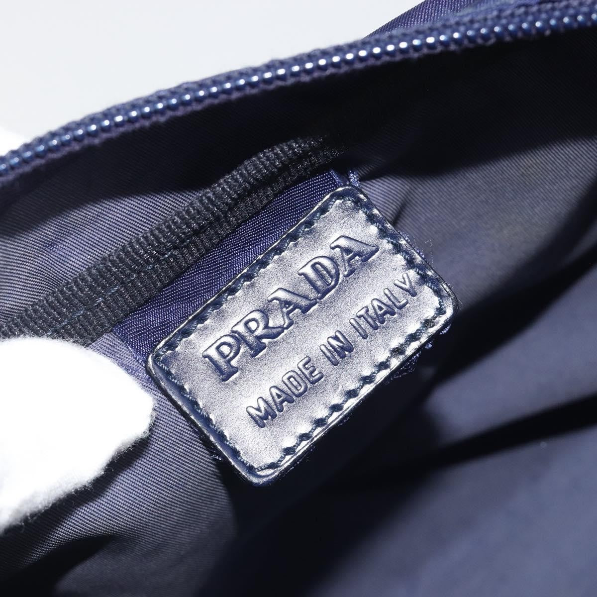 Prada Pouch Nylon, Navy, Nylon, Clutch