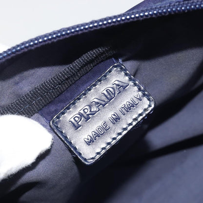 Prada Pouch Nylon, Navy, Nylon, Clutch