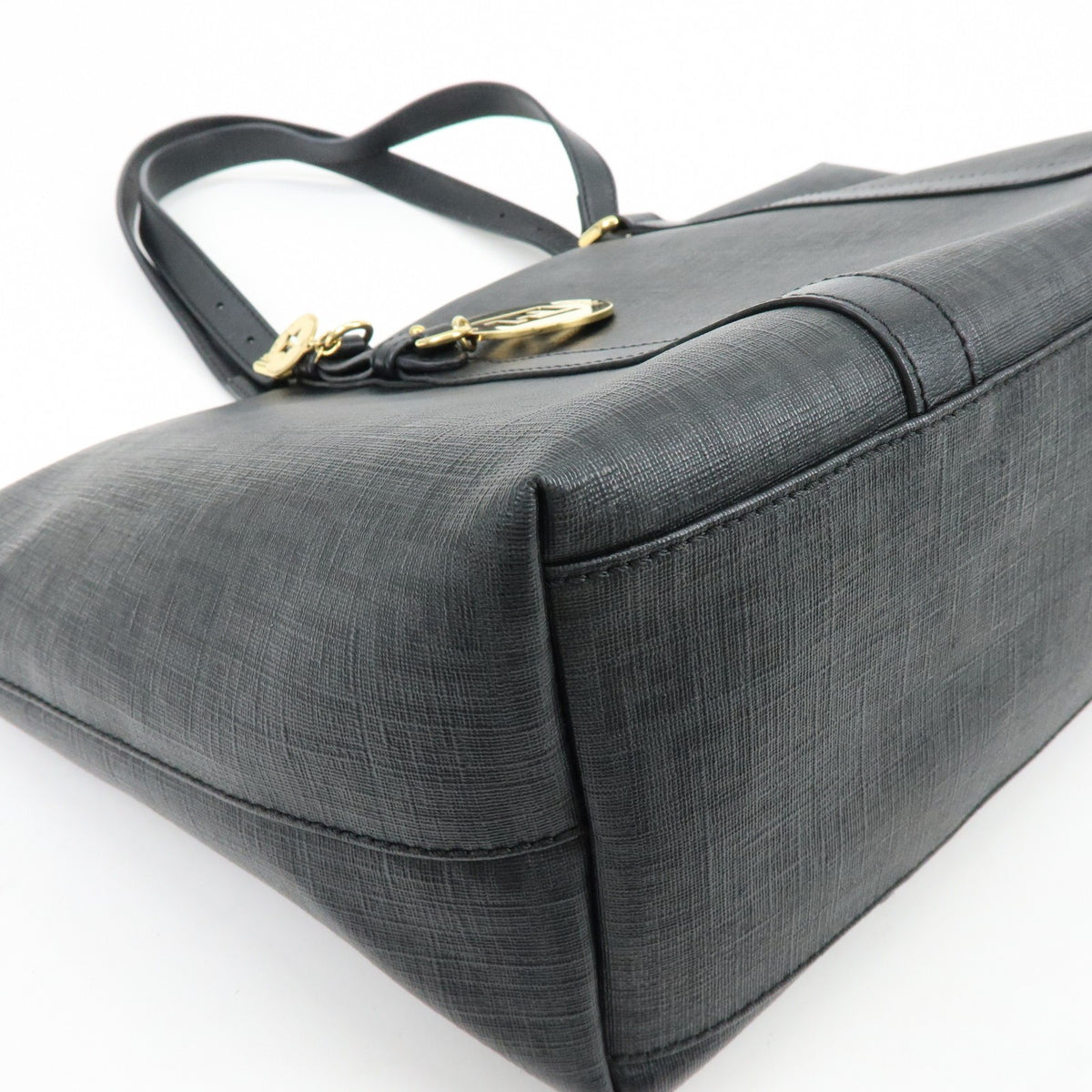 Fendi Superstar Zucchino Coated Canvas, Black, Canvas, Tote Bag