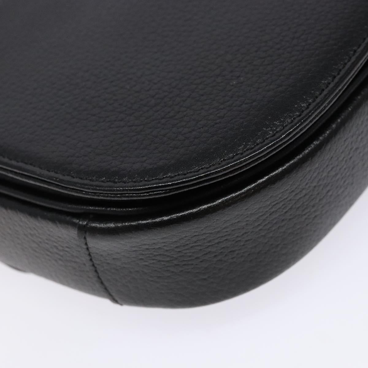 Burberry Flap Shoulder Leather, Black, Leather, Shoulder Bag