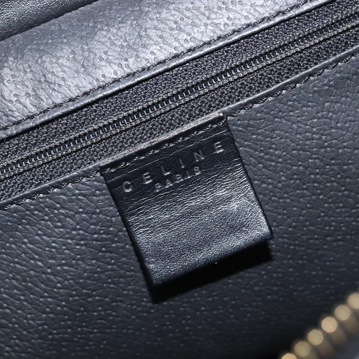 Celine Vintage Macadam Canvas, Black, PVC, Tote Bag