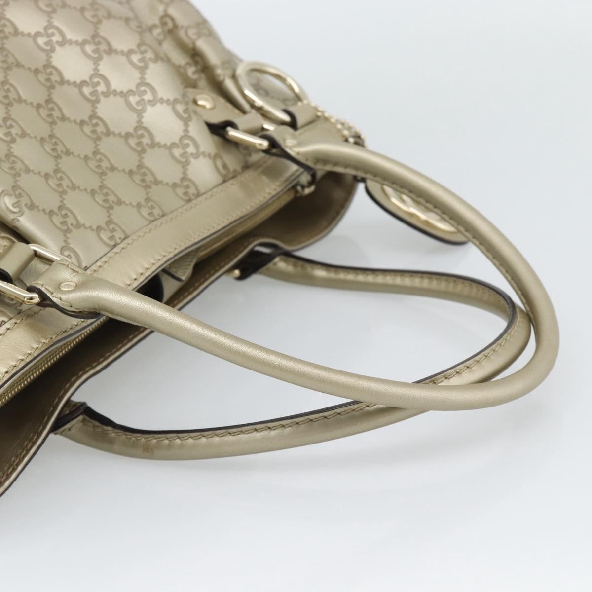 Gucci Sukey Top Handle Guccissima Leather, Gold, Leather, Tote Bag