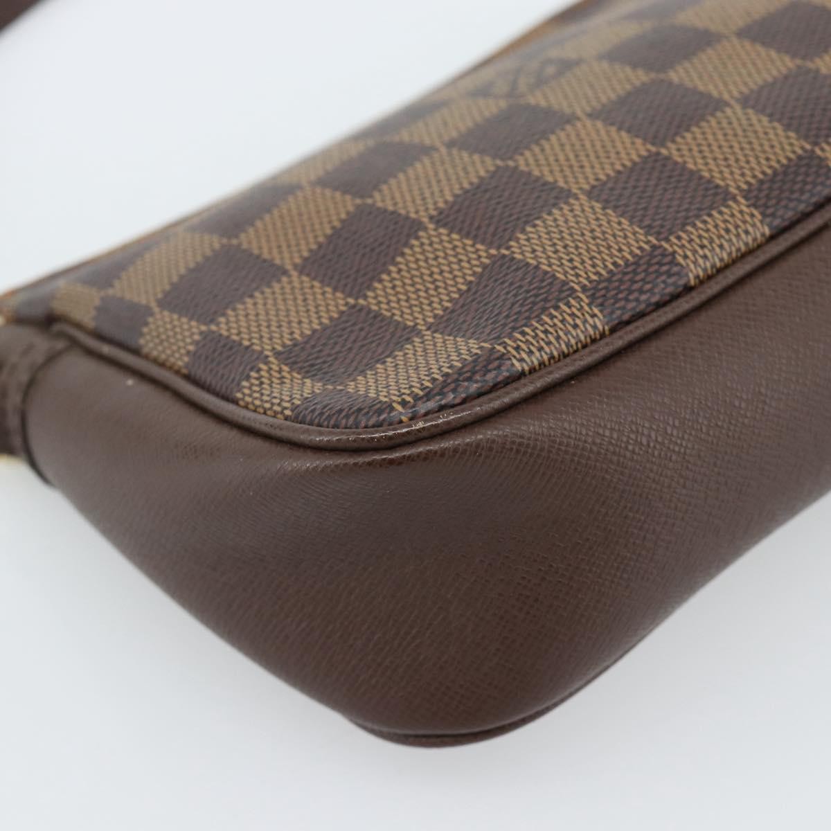 Louis Vuitton Trousse Make Up Damier, Brown, Canvas, Clutch