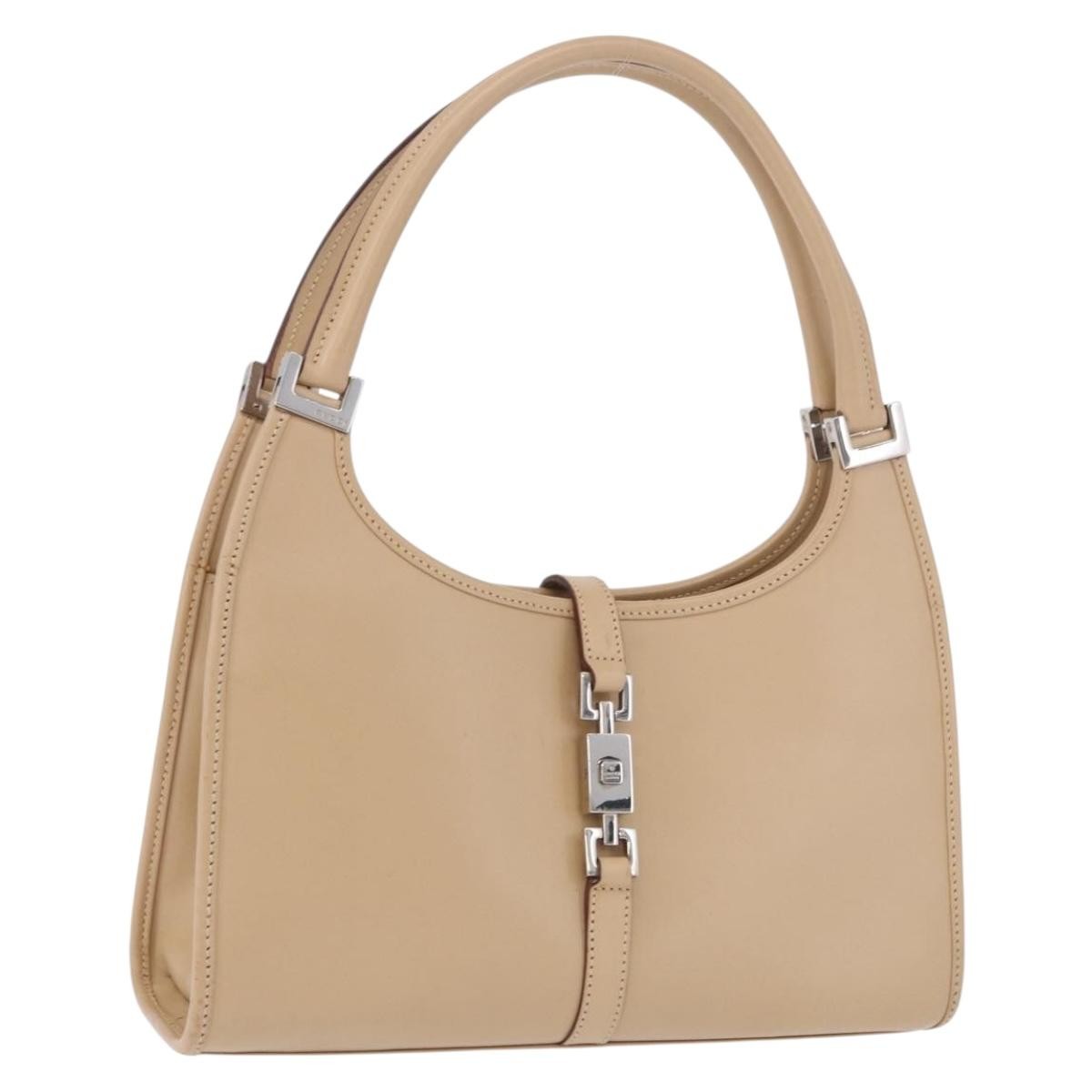 Gucci Jackie Leather, Beige, Leather, Handbag