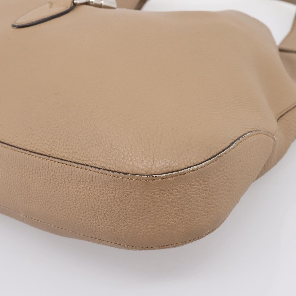 Gucci Jackie Soft Hobo Leather, Beige, Leather, Shoulder Bag