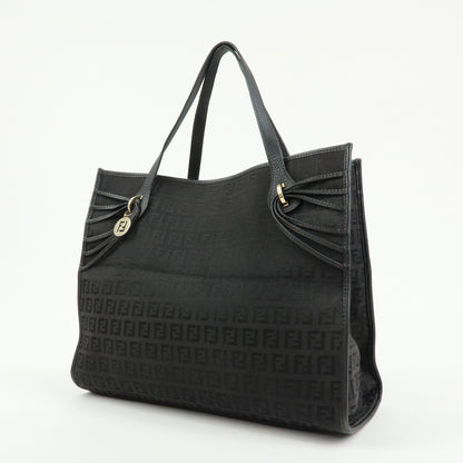 Fendi Vintage Shopping Zucchino Canvas, Brown, Canvas, Tote Bag