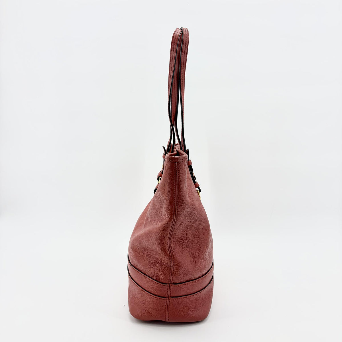 Louis Vuitton Citadine Monogram Empreinte Leather, Red, Leather, Handbag