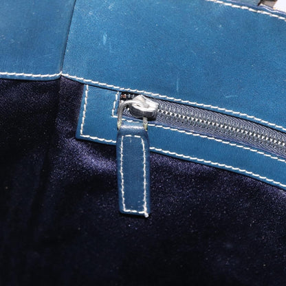 Fendi Vintage Shopping Zucchino Canvas, Navy, Canvas, Tote Bag