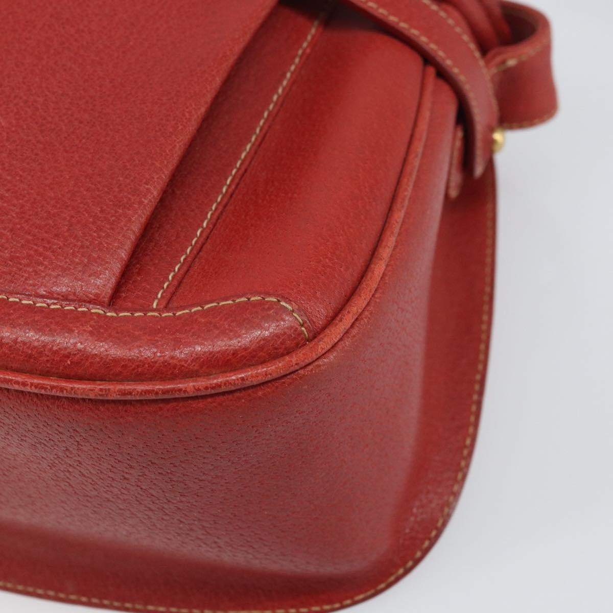 Gucci Vintage Leather, Red, Leather, Shoulder Bag