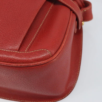 Gucci Vintage Leather, Red, Leather, Shoulder Bag