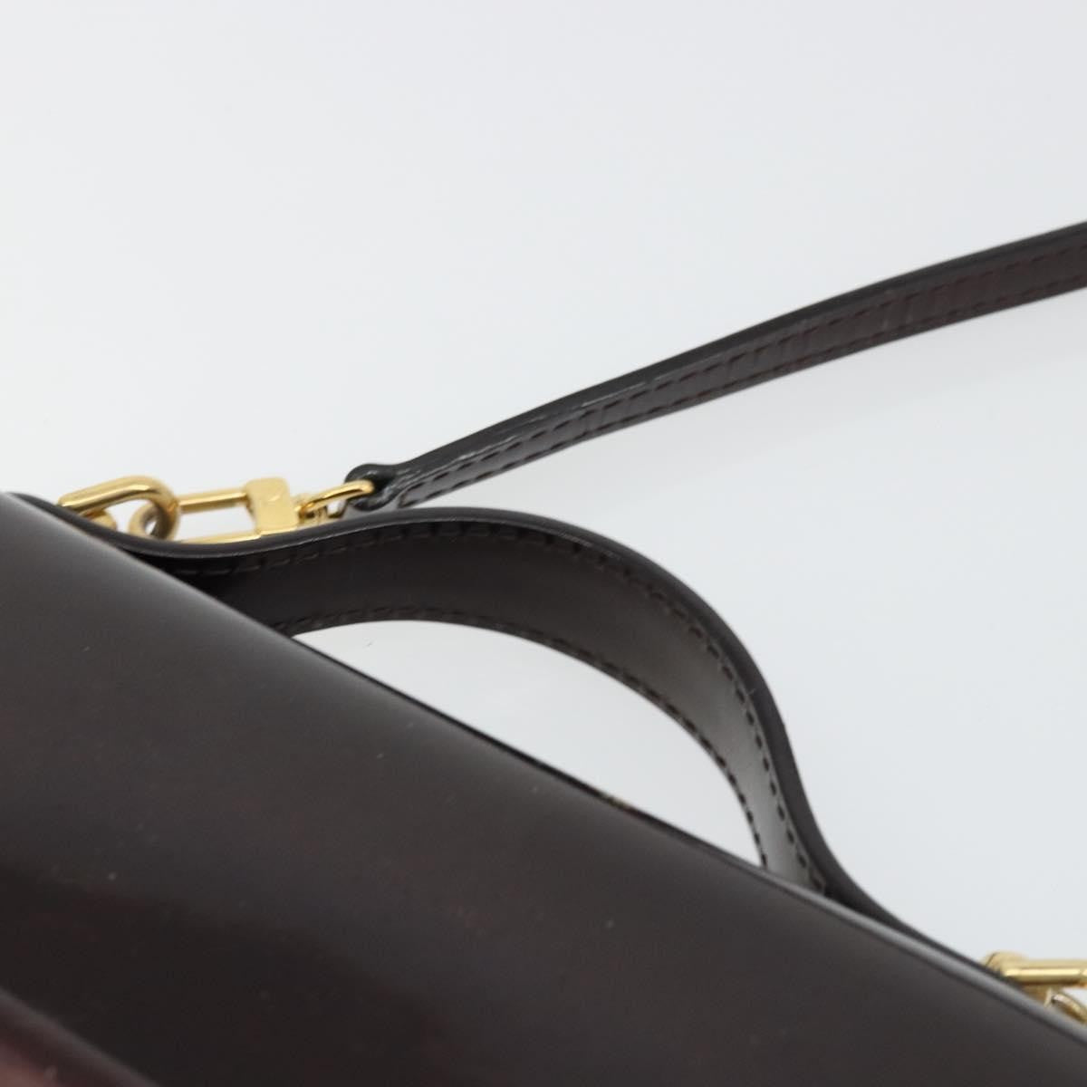 Louis Vuitton Monceau Vernis, Burgundy, Patent Leather, Handbag
