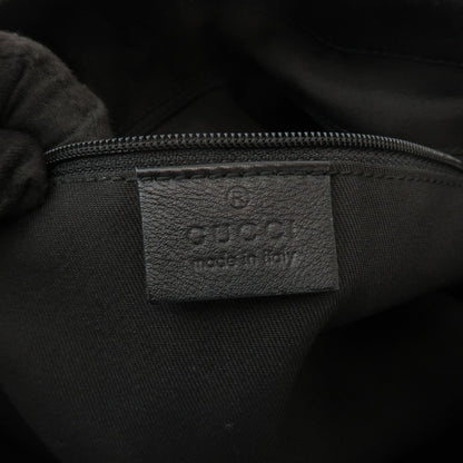 Gucci Sukey Top Handle Satchel GG Canvas with Leather, Black, Canvas, Handbag