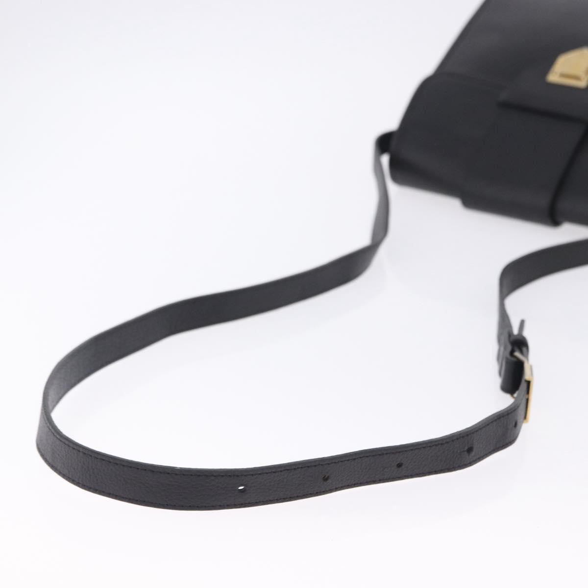 Saint Laurent Vintage Shoulder bag leather, Black, Leather, Shoulder Bag