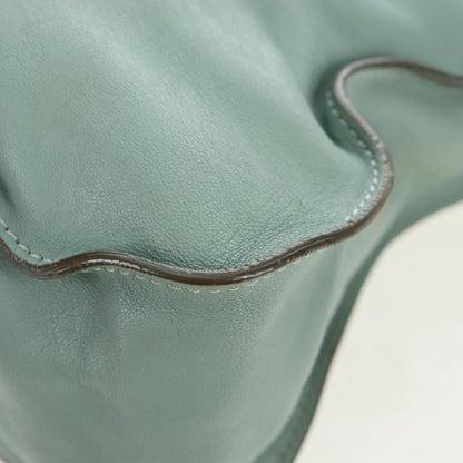 Chloe Marcie Top Handle Leather, Green, Leather, Handbag