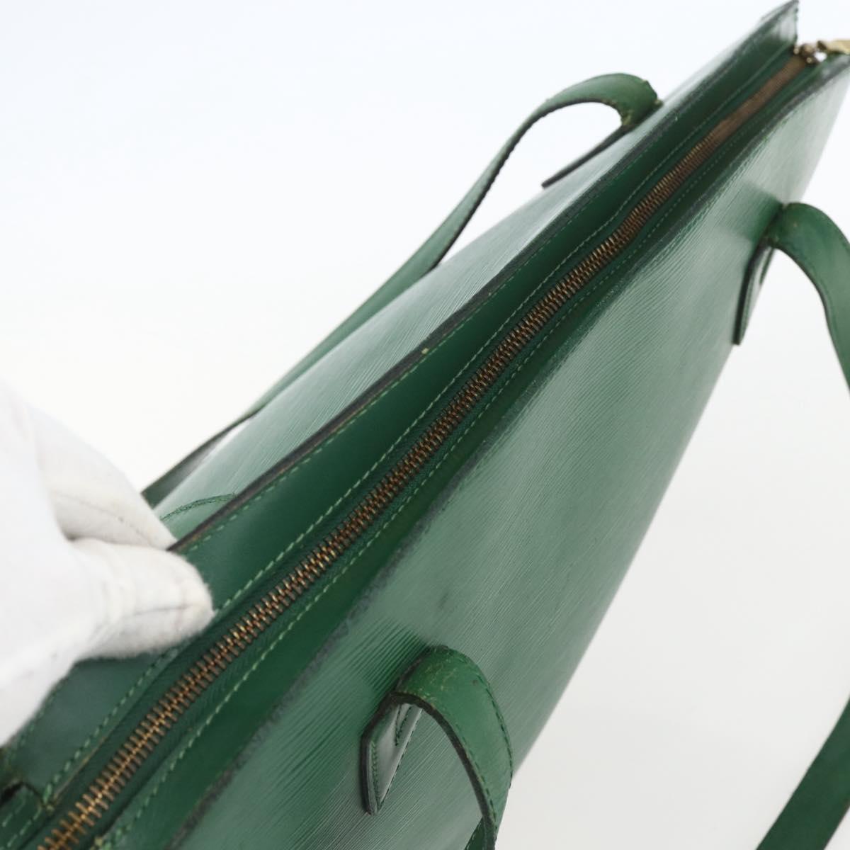 Louis Vuitton Saint Jacques Handbag Epi Leather, GREEN, LEATHER, Shoulder bag
