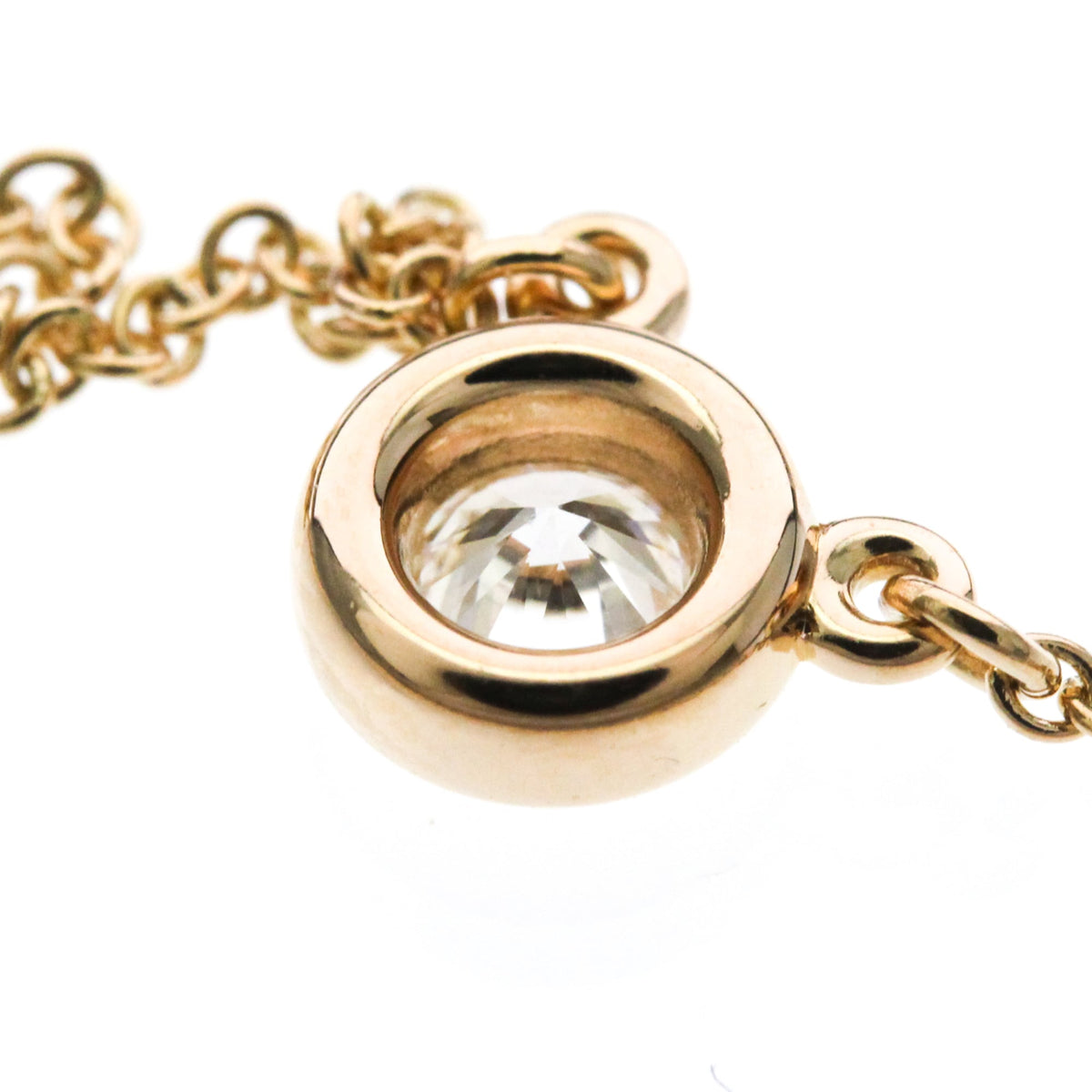 Tiffany & Co. Elsa Peretti Diamonds By The Yard Pendant 18K Rose Gold with Pear-Shaped Diamond, Gold, Pink Gold, Necklace