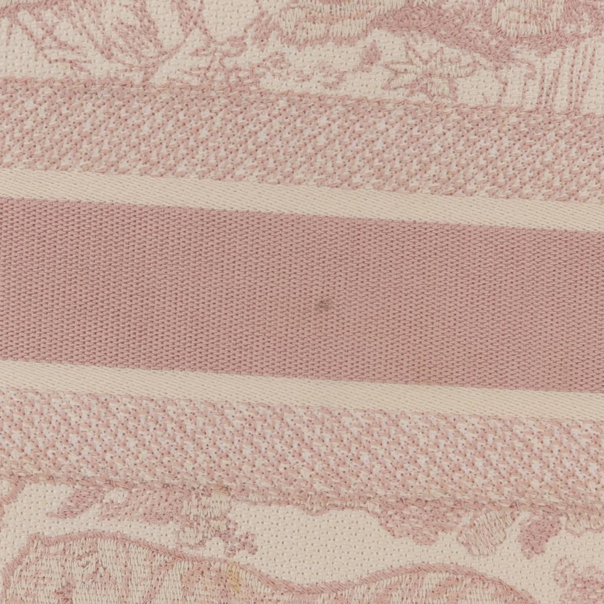 Christian Dior Book Embroidered Canvas, Pink, Canvas, Tote Bag