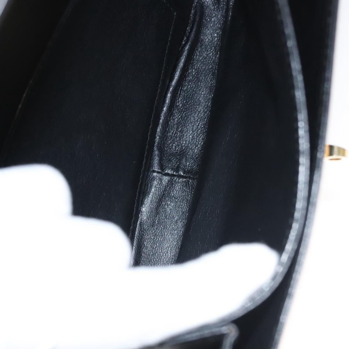 Bally Vintage Leather, Black, Leather, Shoulder Bag