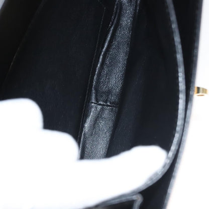 Bally Vintage Leather, Black, Leather, Shoulder Bag