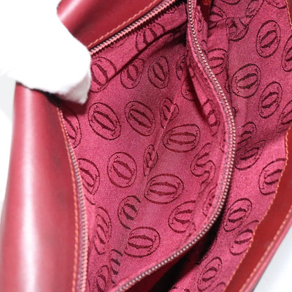 Cartier Must de Cartier Clutch Leather, Burgundy, Leather, Clutch