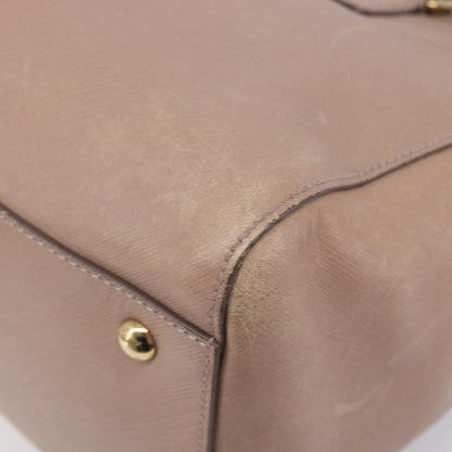 Salvatore Ferragamo Batik Leather, Beige, Leather, Tote Bag