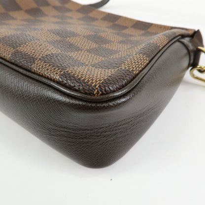 Louis Vuitton Trousse Make Up Damier, Brown, Canvas, Clutch