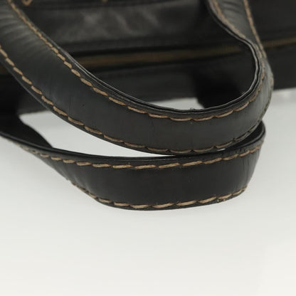 Chanel Surpique Boston Bag Quilted Leather, BLACK, LEATHER, Travel bag