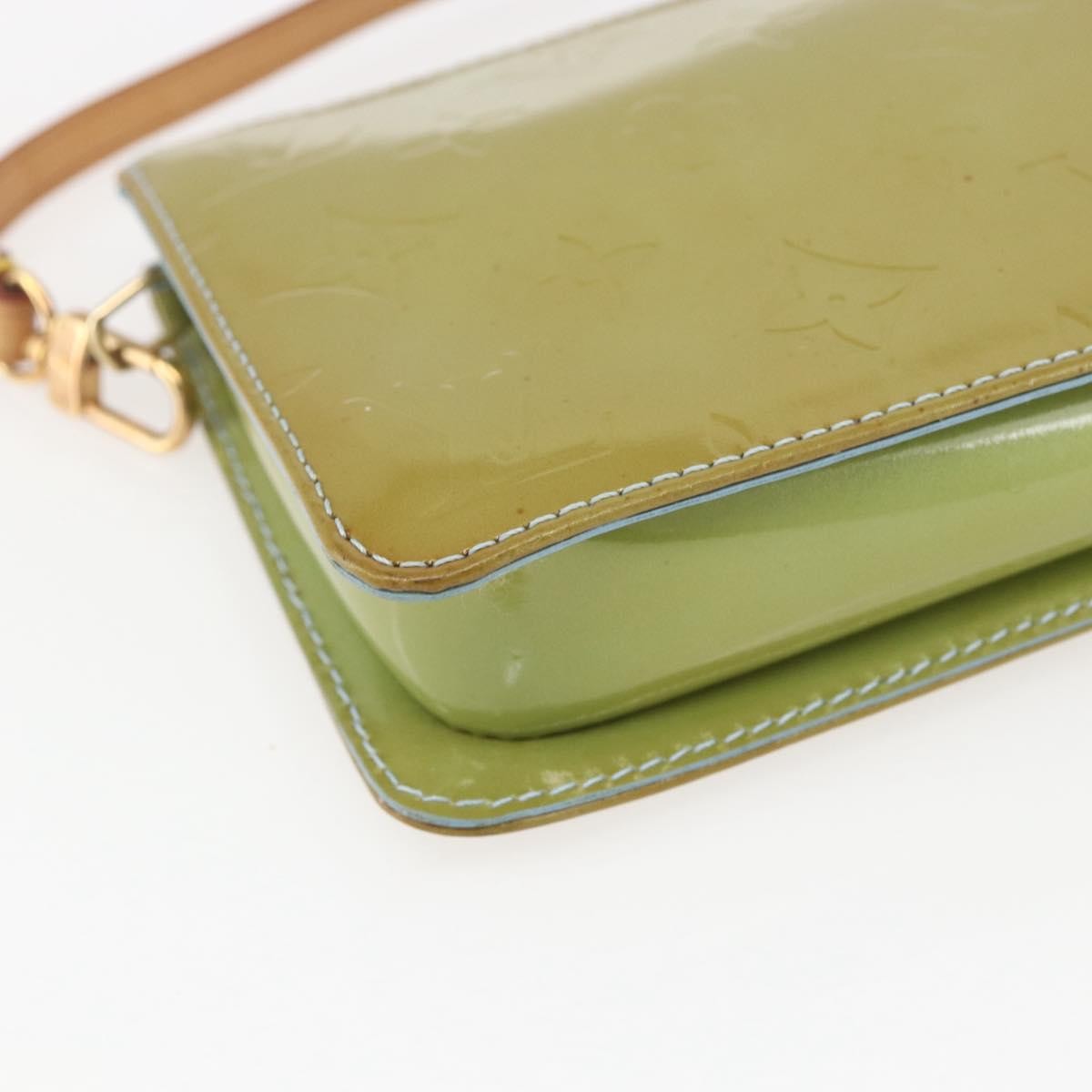 Louis Vuitton Lexington Pochette Monogram Vernis, Green, Patent Leather, Clutch