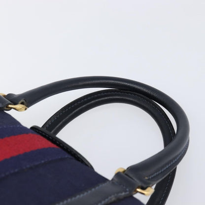 Gucci Vintage Web Boston GG Canvas, Navy, Canvas, Handbag