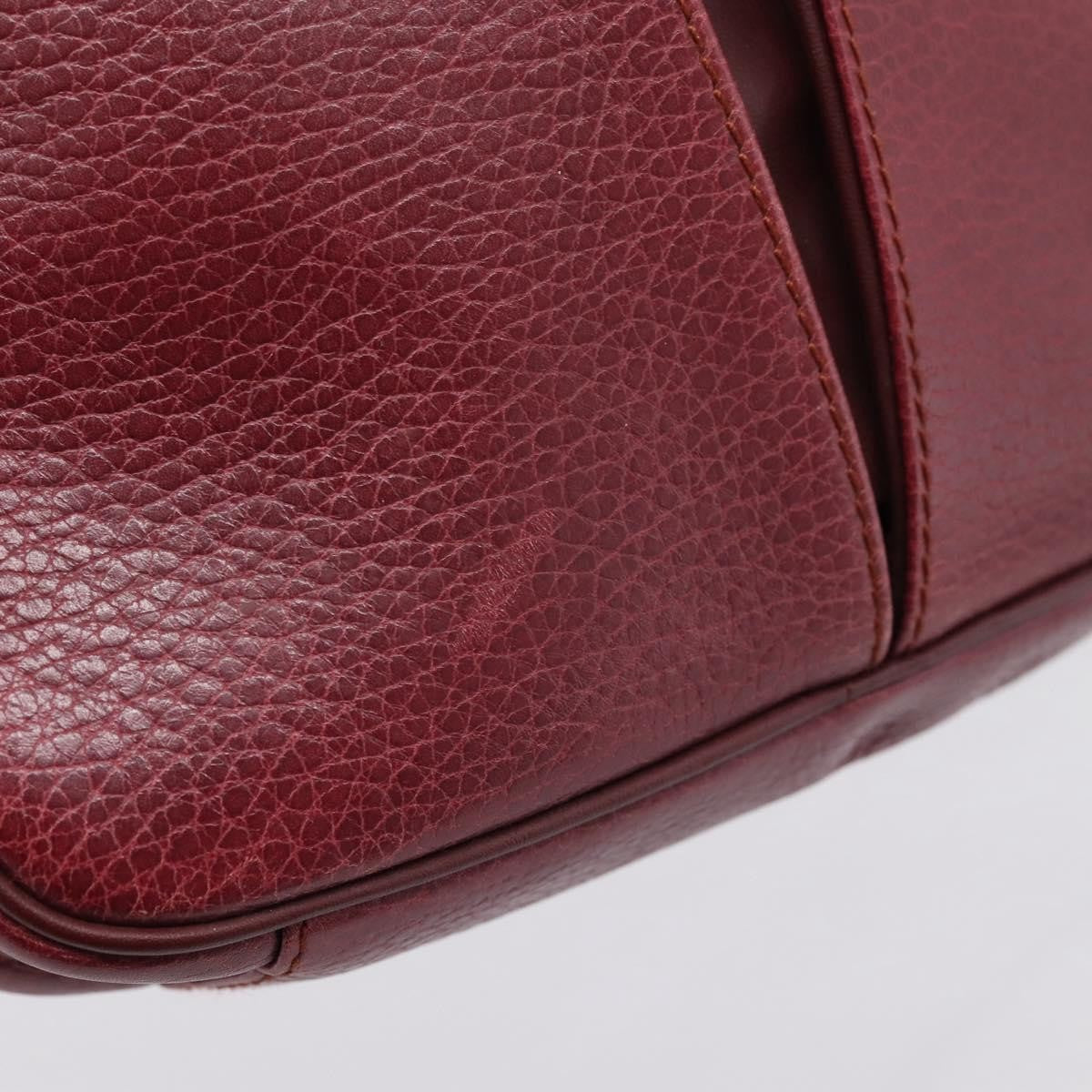 Cartier Tasseled Must de Cartier Leather, Burgundy, Leather, Shoulder Bag
