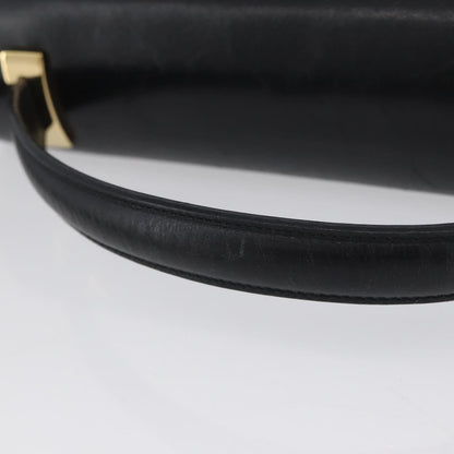 Salvatore Ferragamo Vintage Leather, Black, Leather, Handbag