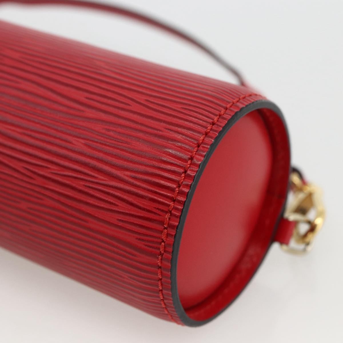 Louis Vuitton Soufflot Pochette Epi Leather, Red, Leather, Clutch