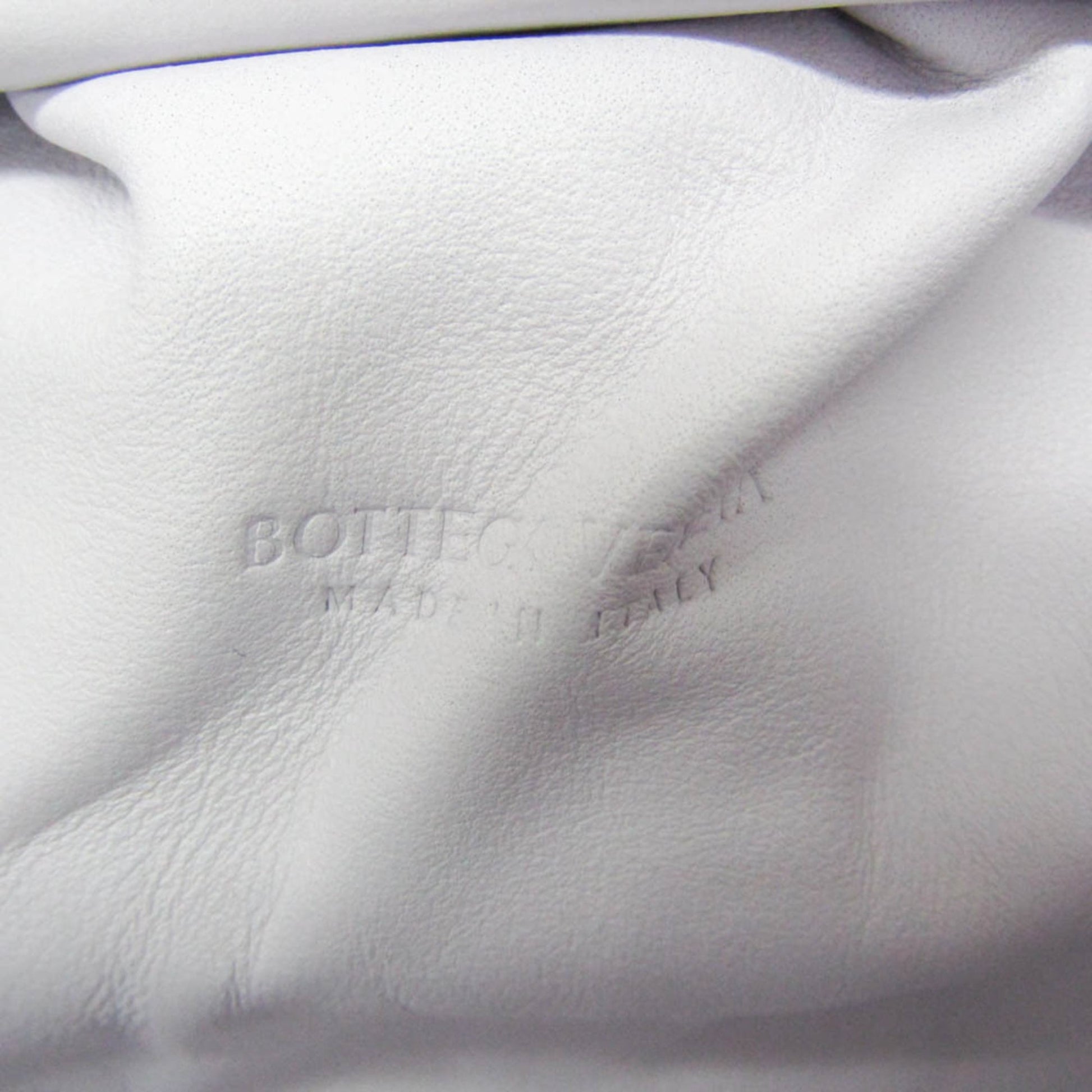 Bottega Veneta The Pouch Coin Purse Leather, White, Leather, Clutch