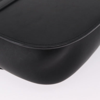 Saint Laurent Kaia Leather with Brogue Detail, Black, Leather, Shoulder Bag