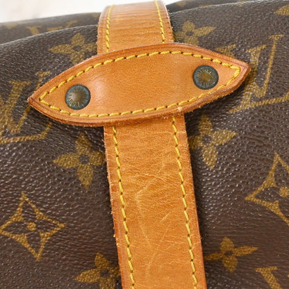 Louis Vuitton Saumur Monogram Canvas, Brown, Canvas, Shoulder Bag