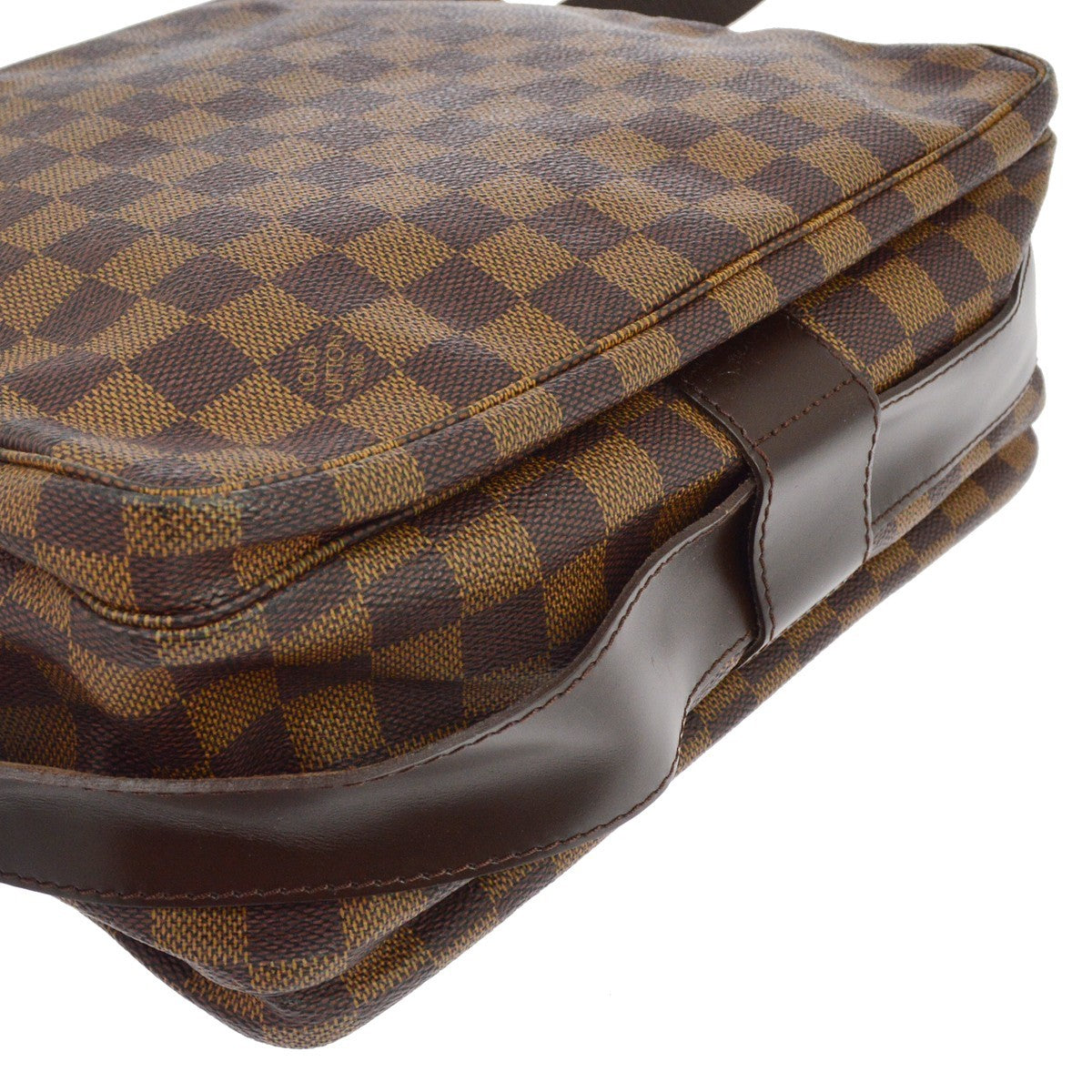 Louis Vuitton Naviglio Damier Ebene, Brown, Canvas, Shoulder Bag
