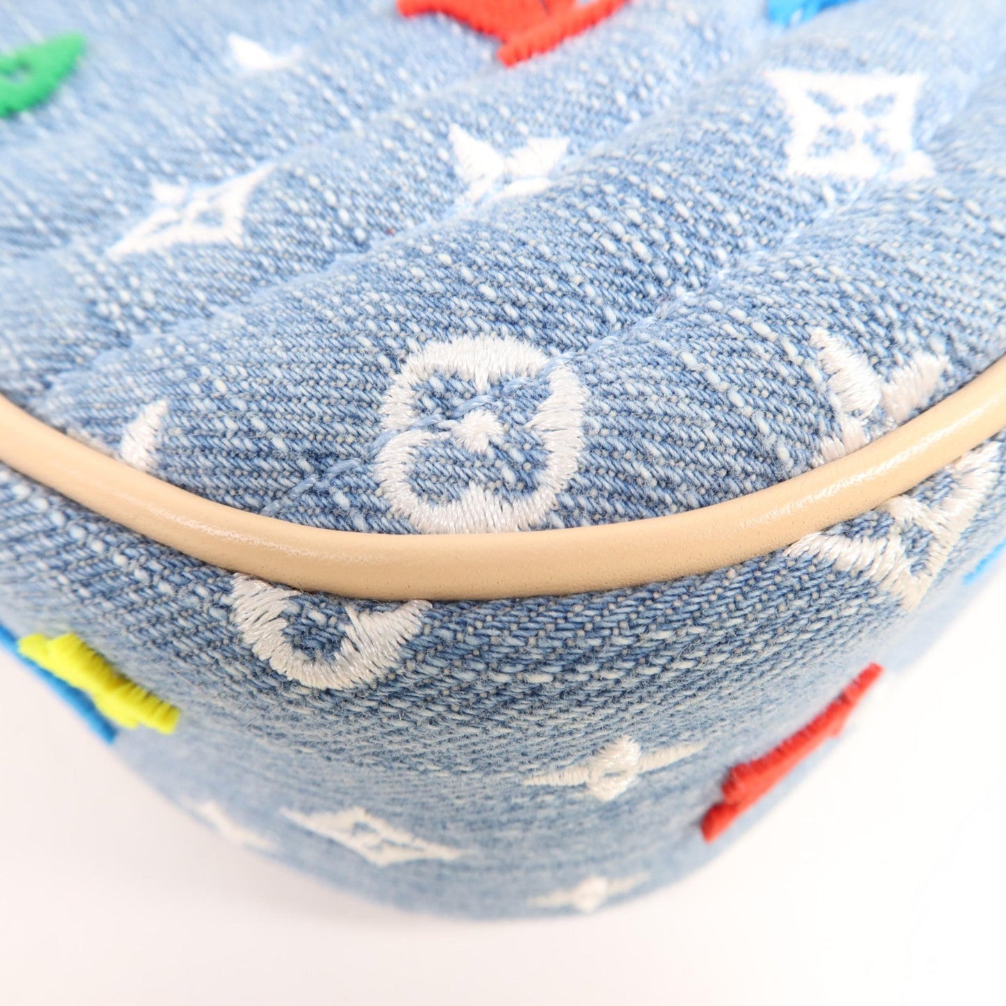 Louis Vuitton New Wave Denim, Blue, Denim, Crossbody Bag