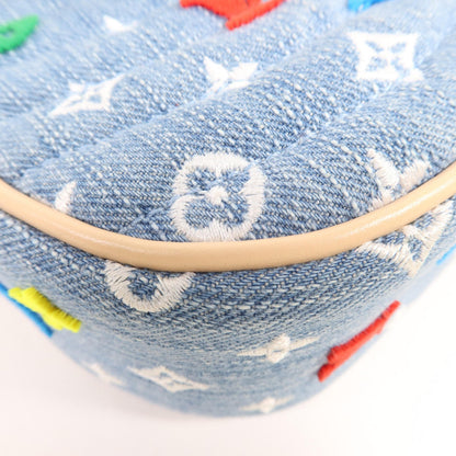 Louis Vuitton New Wave Denim, Blue, Denim, Crossbody Bag