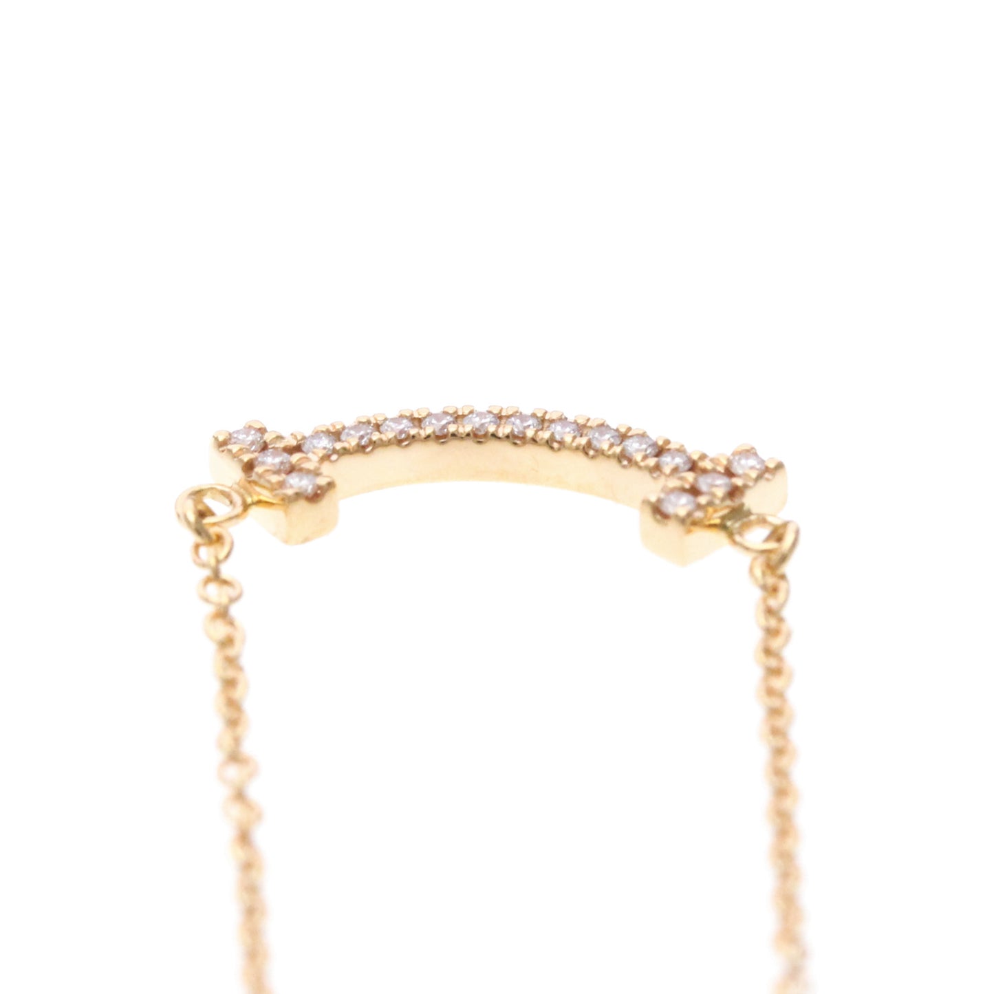Tiffany & Co. T Smile Pendant 18K Rose Gold, Pink, Pink Gold, Necklace