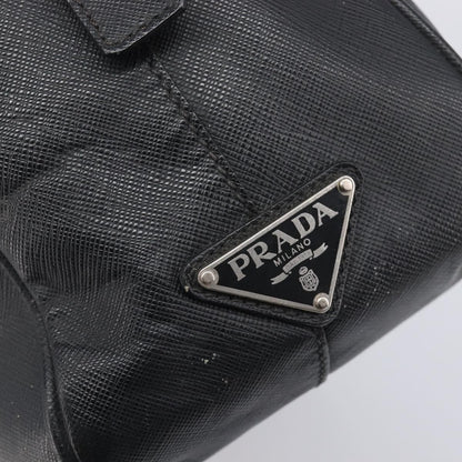 Prada Vintage Leather, Black, Leather, Handbag